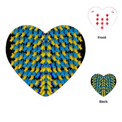 Flowers Coming From Above Ornate Decorative Playing Cards (heart) by pepitasart