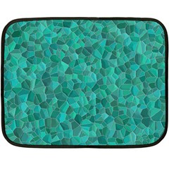 Turquoise Fleece Blanket (mini) by LalaChandra