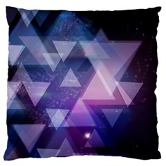 Geometric Triangle Large Cushion Case (one Side) by Mariart