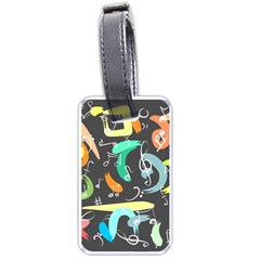 Repetition Seamless Child Sketch Luggage Tags (one Side)  by Pakrebo