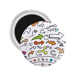 Desktop Pattern Art Graphic Design 2 25  Magnets by Pakrebo