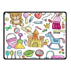 Baby Equipment Child Sketch Hand Double Sided Fleece Blanket (small)  by Pakrebo