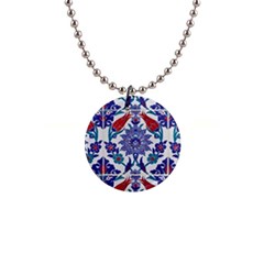 Art Artistic Ceramic Colorful 1  Button Necklace by Pakrebo