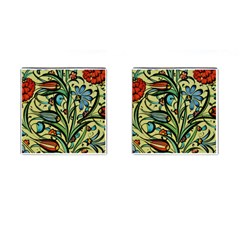 Mosaic Tile Art Ceramic Colorful Cufflinks (square) by Pakrebo