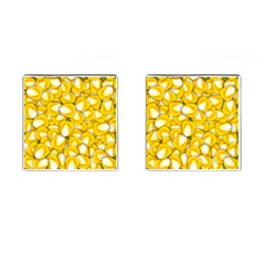Pattern Background Corn Kernels Cufflinks (square) by Pakrebo