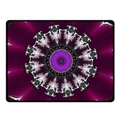 Kaleidoscope Round Circle Geometry Fleece Blanket (small) by Pakrebo