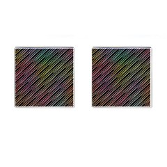 Pattern Abstract Desktop Fabric Cufflinks (square) by Pakrebo