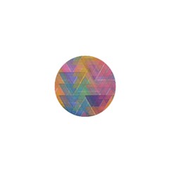 Triangle Pattern Mosaic Shape 1  Mini Magnets by Pakrebo