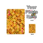 Square Pattern Diagonal Playing Cards 54 (Mini) Front - Diamond8