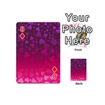 Purple Pink Hearts  Playing Cards 54 (Mini) Front - Diamond8