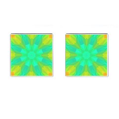 Kaleidoscope Background Cufflinks (square) by Mariart