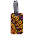 Background Abstract Texture Chevron Luggage Tags (Two Sides) Front