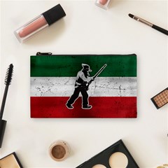 Flag Patriote Quebec Patriot Red Green White Grunge Vieux Patriot Henri Julien Cosmetic Bag (small) by Quebec
