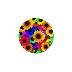 Sunflower Colorful Golf Ball Marker (10 Pack) by Mariart