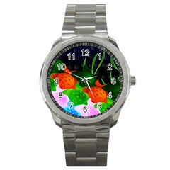 Pattern Fishes Escher Sport Metal Watch by Mariart