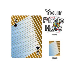 Diagonal Seamless Line Design Playing Cards 54 (mini) by LoolyElzayat