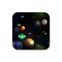Galactic Rubber Coaster (square)  by WensdaiAmbrose