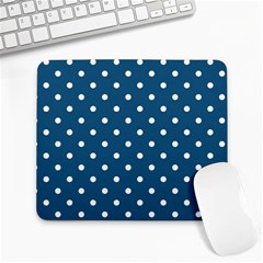 Turquoise Polka Dot Large Mousepads by retrotoomoderndesigns