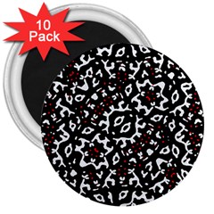 Bold Boho Ethnic Print 3  Magnets (10 Pack)  by dflcprintsclothing