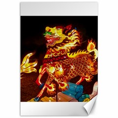 Dragon Lights Canvas 12  X 18  by Riverwoman