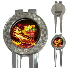Dragon Lights Ki Rin 3-in-1 Golf Divots by Riverwoman