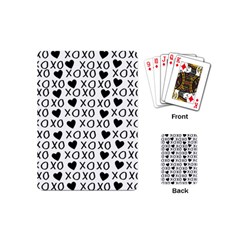 Xo Valentines Day Pattern Playing Cards (mini) by Valentinaart