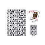 XO Valentines day pattern Playing Cards (Mini) Back