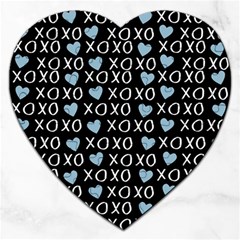 Xo Valentines Day Pattern Jigsaw Puzzle (heart) by Valentinaart