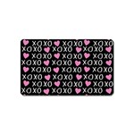 XO Valentines day pattern Magnet (Name Card) Front