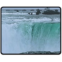 Niagara Falls Fleece Blanket (medium)  by Riverwoman