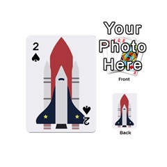 Planet Planets Rocket Shuttle Playing Cards 54 (mini) by Wegoenart