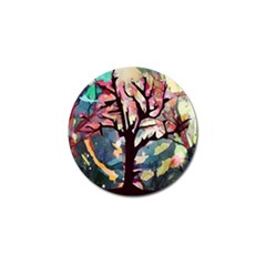 Tree Moon Night Sky Landscape Golf Ball Marker (4 Pack) by Pakrebo