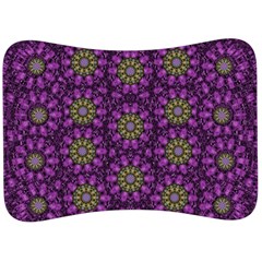 Ornate Heavy Metal Stars In Decorative Bloom Velour Seat Head Rest Cushion by pepitasart