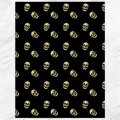 Skull Black Pattern Canvas 12  X 16  by snowwhitegirl