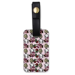 Victorian Girl Pink Luggage Tags (one Side)  by snowwhitegirl