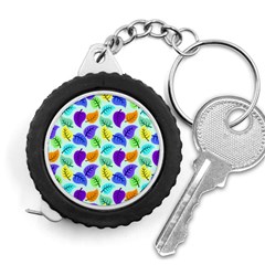 Colorful Leaves Blue Measuring Tape by snowwhitegirl