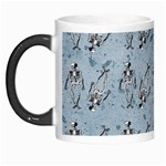 Skeleton Blue Background Morph Mugs Left