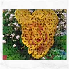 Yellow Rose Rectangular Jigsaw Puzzl by Riverwoman