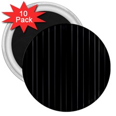 Dark Linear Abstract Print 3  Magnets (10 Pack)  by dflcprintsclothing