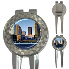 Columbus Skyline 3-in-1 Golf Divots by Riverwoman