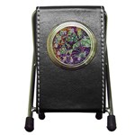 Background Design Art Artwork Pen Holder Desk Clock Front