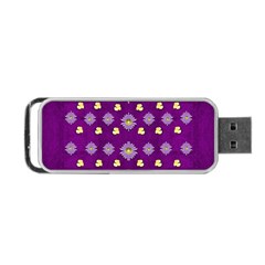 A Feel Of Flowers In Beautiful Air Portable Usb Flash (one Side) by pepitasart