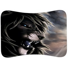 Angry Lion Digital Art Hd Velour Seat Head Rest Cushion by Sudhe