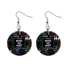 Book Quote Collage Mini Button Earrings by Sudhe
