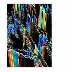 Abstract 3d Blender Colorful Large Garden Flag (two Sides) by Sudhe