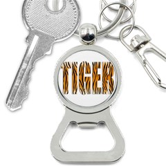 Tiger Bstract Animal Art Pattern Skin Bottle Opener Key Chains by Sudhe