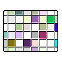 Color Tiles Abstract Mosaic Background Fleece Blanket (small) by Sudhe