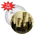 Architecture City House 2.25  Buttons (100 pack)  Front