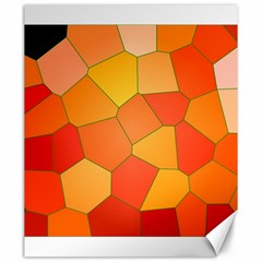 Background Pattern Of Orange Mosaic Canvas 20  X 24  by Sudhe