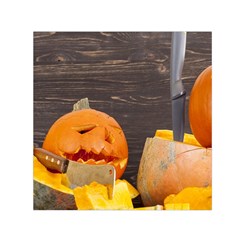 Old Crumpled Pumpkin Small Satin Scarf (square) by rsooll